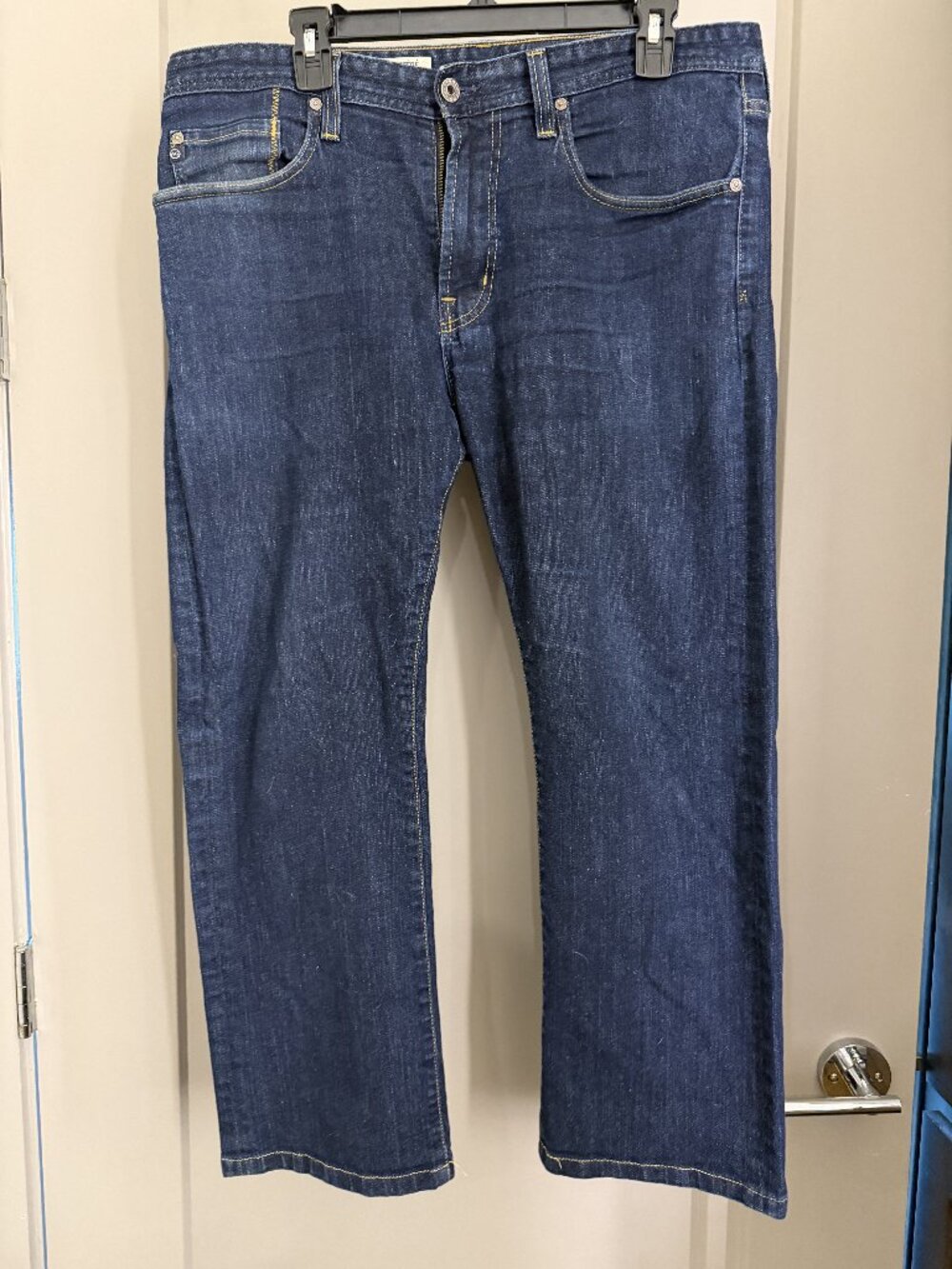 AG Jeans The Protege Men’s Dark Blue 34x25 Classic Fit Zipper Fly Made in USA